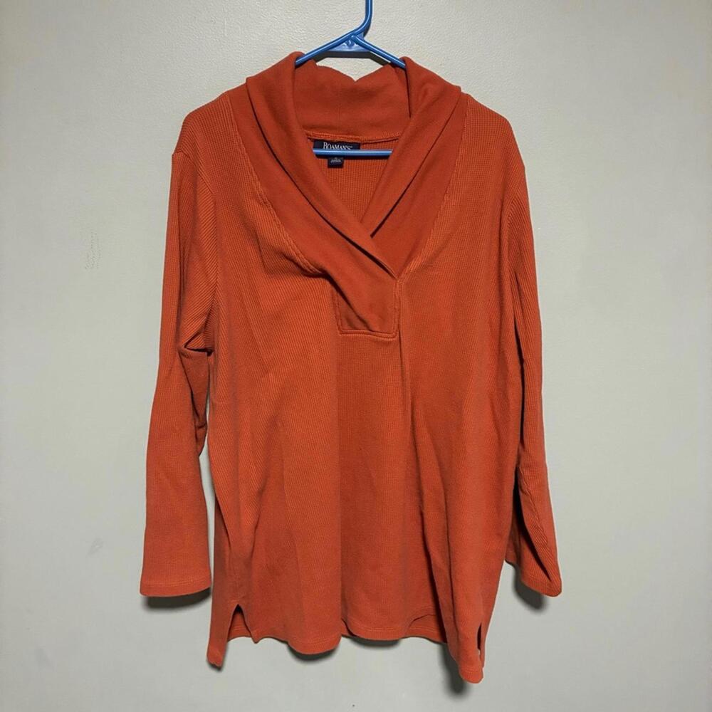 Roaman's Vibrant Orange Women's Sweater size 1X